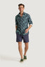 M.J. Bale - Paseo Printed Shirt - Vintage Green Navy