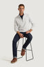 M.J. Bale - Perry Half Zip Jumpr - Light Grey Melange