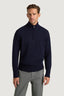 M.J Bale - Perry Half Knit Jumper - Navy