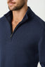 M.J. Bale - Perry Half Zip Sweater - Navy