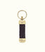 R.M.Williams - Plaited Keyring - Brass Tone Fittings - Black