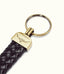 R.M.Williams - Plaited Keyring - Brass Tone Fittings - Black