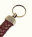 R.M.Williams - Plaited Keyring - Brass Tone Fittings - Brown