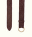 R.M.Williams - Hand Plaited 'O' Ring Belt - Brown