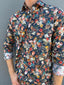 Altemflower - Positano Poplin Shirt - Floral - Navy