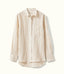 R.M.Williams - Crispin Linen Shirt - Stripe - Sepia Tint/White