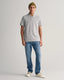 GANT - Regular Fit Shield Pique Polo - Grey Melange