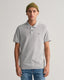 GANT - Regular Fit Shield Pique Polo - Grey Melange