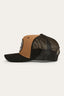 Ringers Western - Signature Bull Trucker Cap - Clay Black