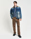 GANT - Washed Rib Half-Zip Jumper - Vintage Blue