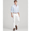 Polo Ralph Lauren Custom Fit Striped Linen Shirt - Blue/White