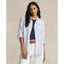 Polo Ralph Lauren Relaxed Fit Striped Linen Shirt - White/Royal