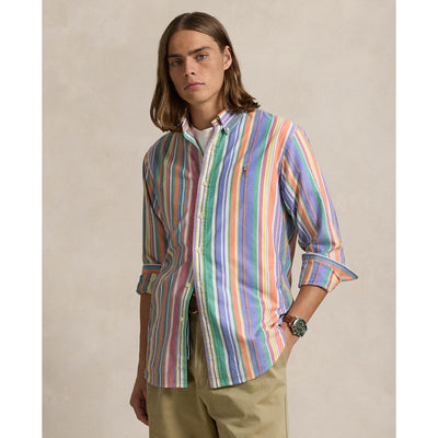 Polo Ralph Lauren - Oxford Shirt - Stripe - Orange, Green, Multi