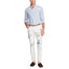 Polo Ralph Lauren Custom Fit Striped Linen Shirt - Blue/White