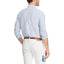 Polo Ralph Lauren Custom Fit Striped Linen Shirt - Blue/White