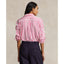 Polo Ralph Lauren Relaxed Fit Vertical Striped Cotton Shirt - Pink/White