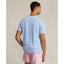 Polo Ralph Lauren Custom Slim Fit Striped Jersey Crewneck T-Shirt - Summer Blue/White