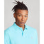 Polo Ralph Lauren - Custom Fit Mesh Polo - Turquoise (Pink Pony)