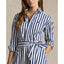 Polo Ralph Lauren Long Sleeve Ela Day Dress - Navy/White Vertical Stripes