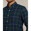 Polo Ralph Lauren Custom Fit Checked Double-Faced Shirt - Green / Navy Multi