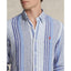 Polo Ralph Lauren Custom Fit Striped Linen Shirt - Blue Multi