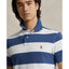 Polo Ralph Lauren Custom Slim Fit Striped Mesh Polo - Old Royal/White with Red pony