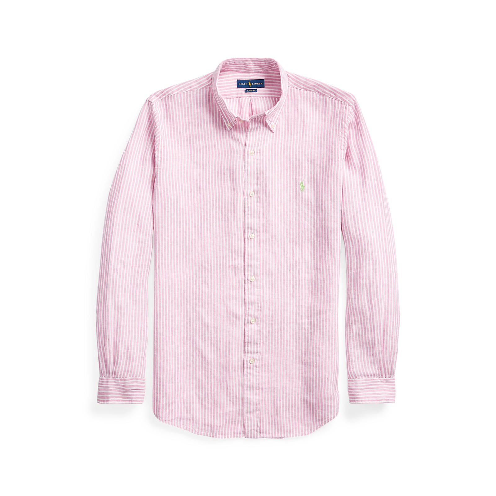 Pink and white ralph lauren shirt hotsell