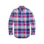 Oxford Shirt - Check - Blue, Pink-Red, Multi