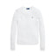 Polo Ralph Lauren Cable-Knit Cotton Crewneck Sweater White