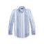 Polo Ralph Lauren Custom Fit Striped Linen Shirt - Blue Multi