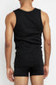 Bonds - 4 Pack Organic Chesty Singlets - Black