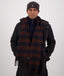 Swanndri - Wool Scarfie - Coffee Navy check