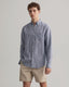 Stripe Linen Shirt - White & Blue | Persian Blue & White