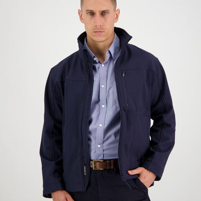 Swanndri - Redwoods Softshell Jacket - fleece lining - Navy